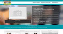 Desktop Screenshot of hauptsachekultur.de